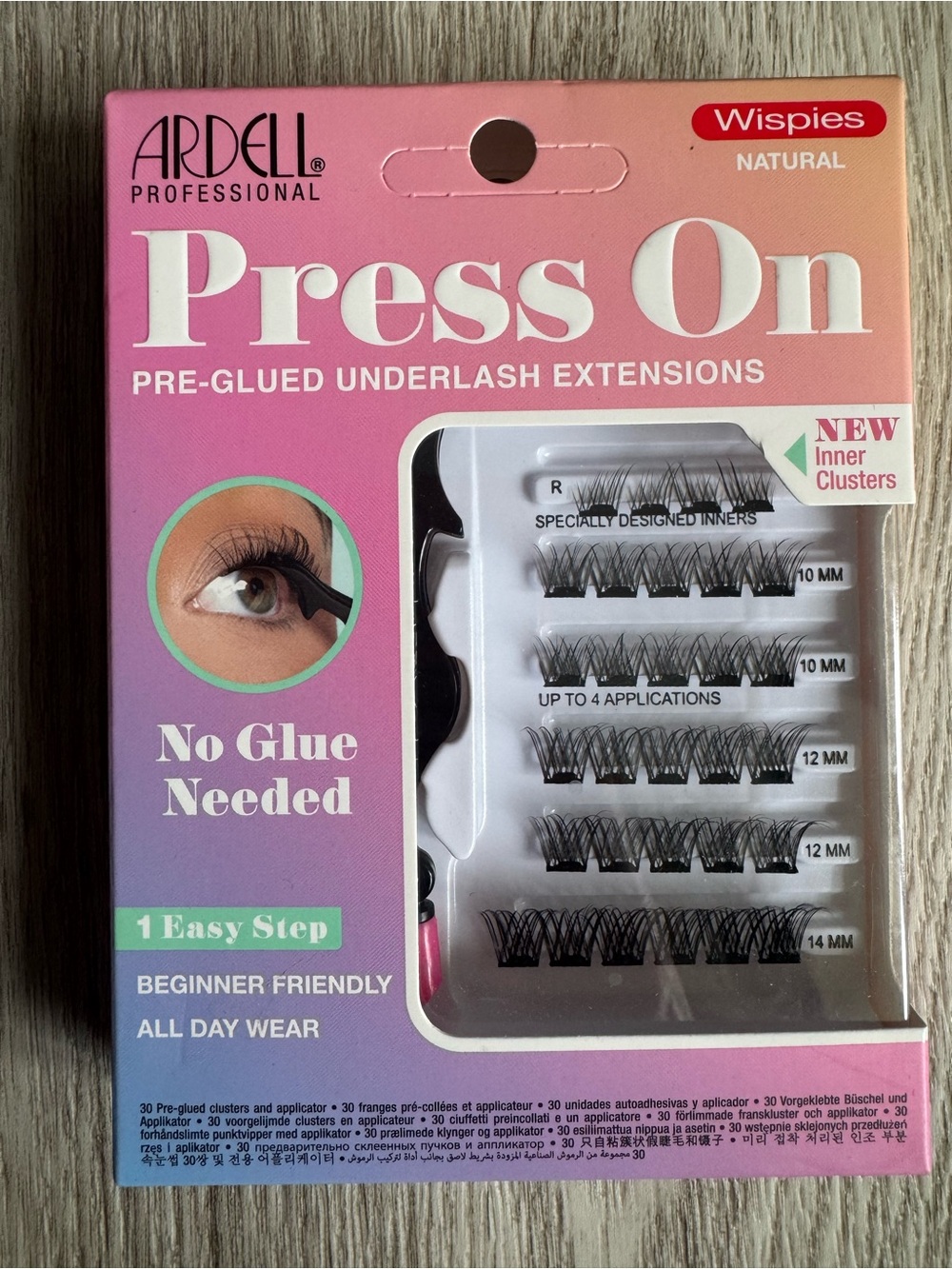 Ardell Wispies Press On pre-glued underlash extensions 4 Kits Multiple Lengths - Picture 2 of 6